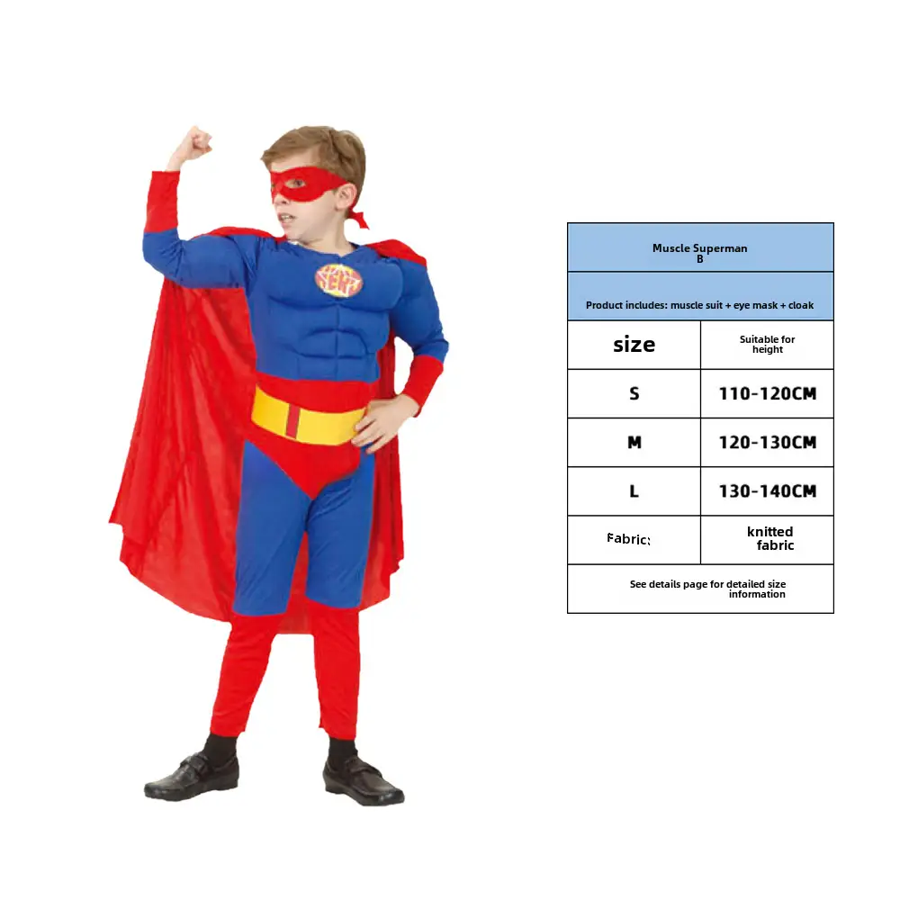 Kids Ghost Blade Cloak Performance Suit Blue Red XL - Image 2