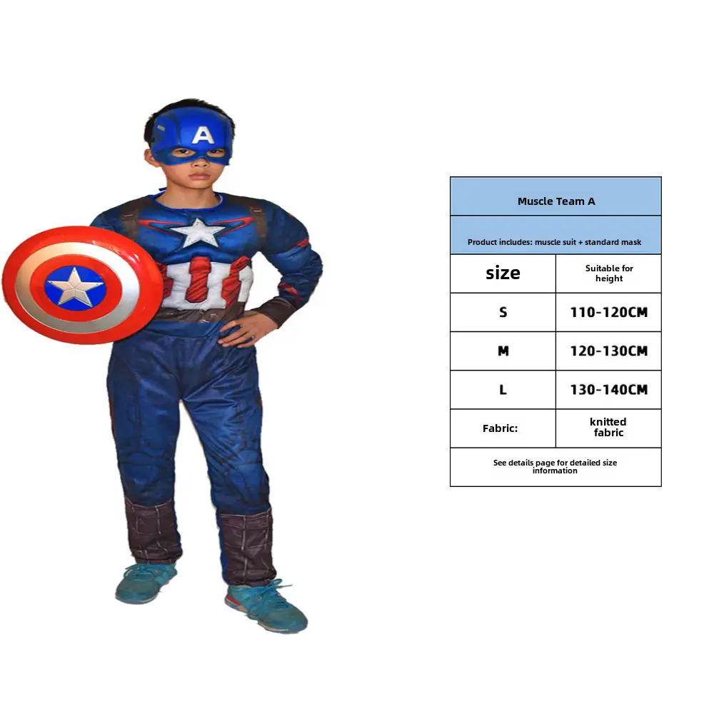 Kids Ghost Blade Cloak Performance Suit Blue Red XL - Image 29