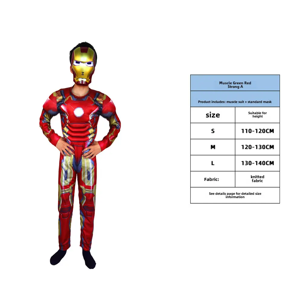 Kids Ghost Blade Cloak Performance Suit Blue Red XL - Image 34