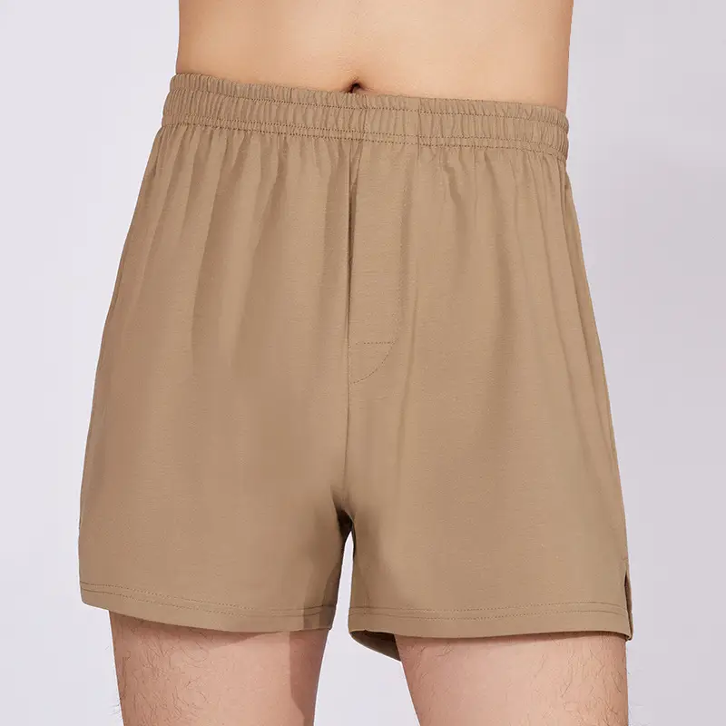Men's Blue Long Staple Cotton Shorts Spring Summer - Image 8