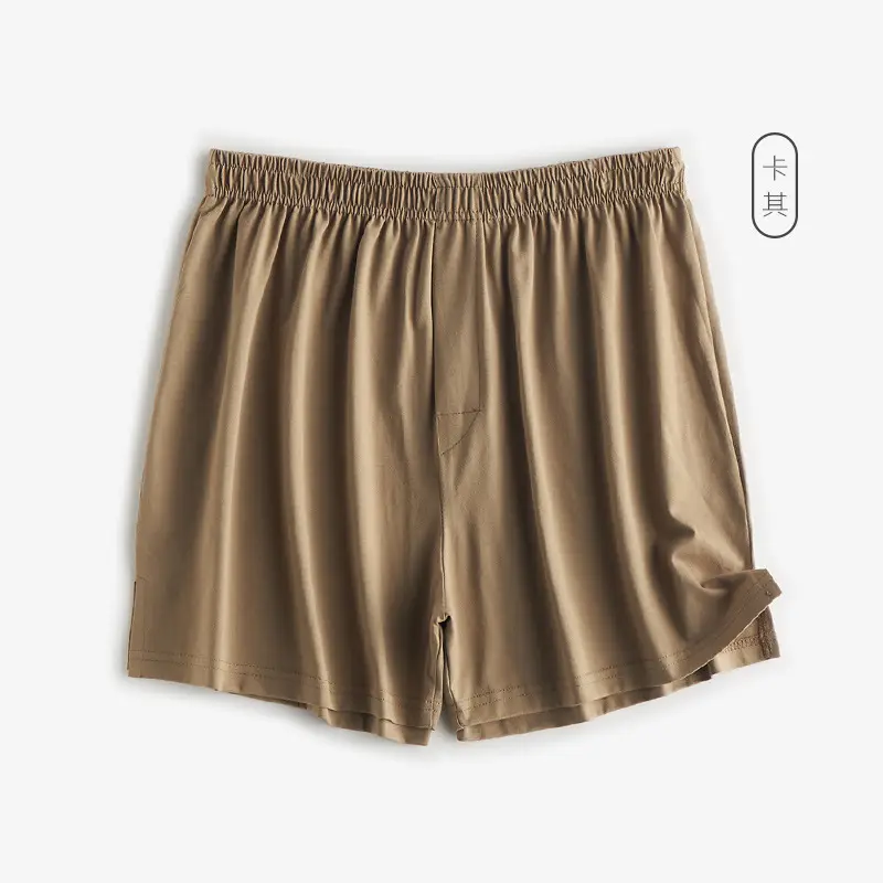 Men's Blue Long Staple Cotton Shorts Spring Summer - Image 2