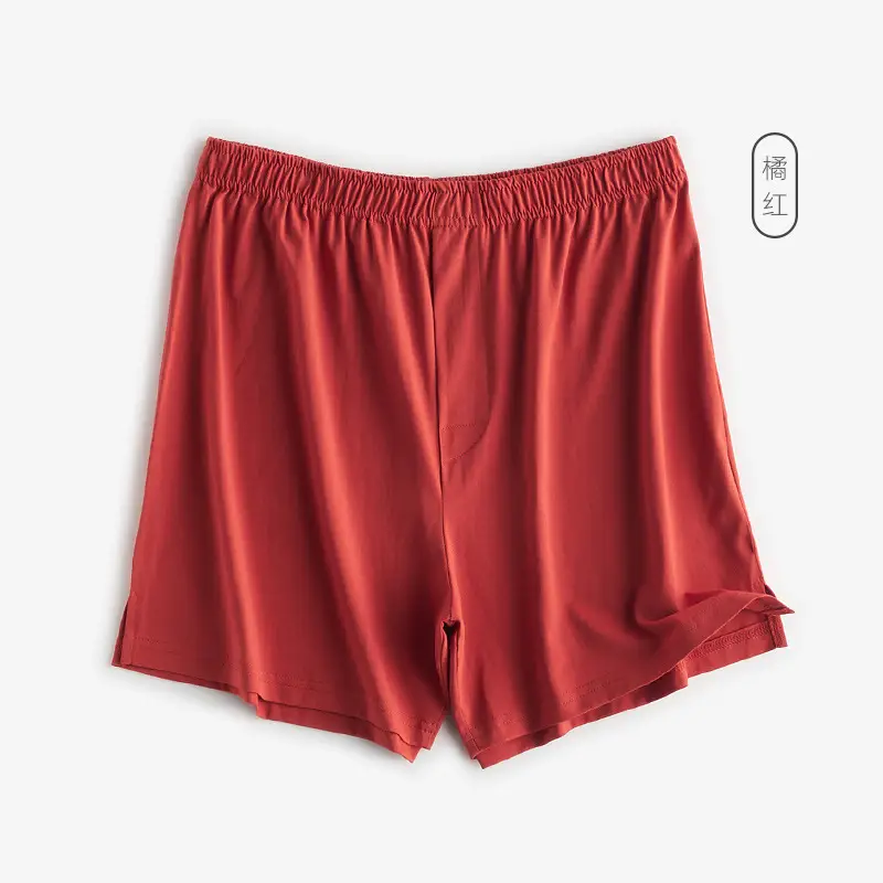 Men's Blue Long Staple Cotton Shorts Spring Summer - Image 4