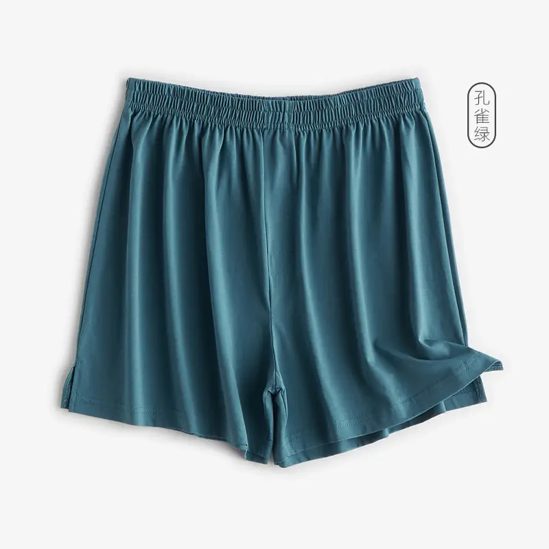 Men's Blue Long Staple Cotton Shorts Spring Summer - Image 5