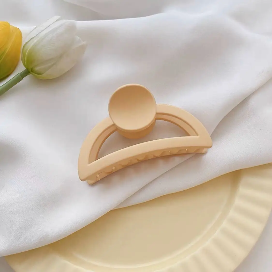 Ins Cream Hair Grab Clip for Girls - Image 2