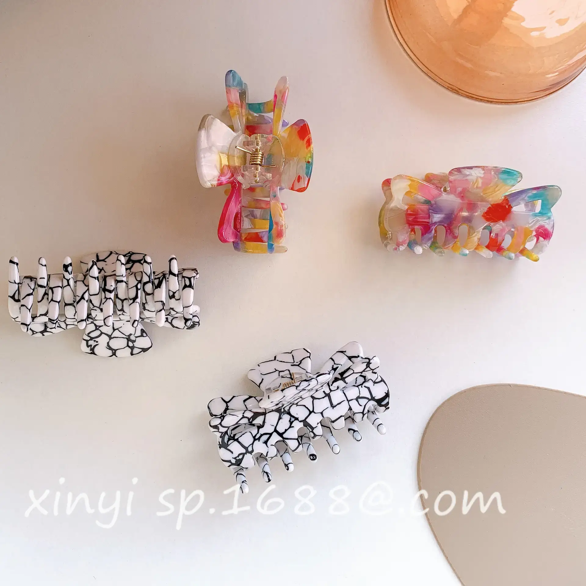 Korean Hyuna Colorful Acetic Acid Hairpin Bow Accessory - Image 4
