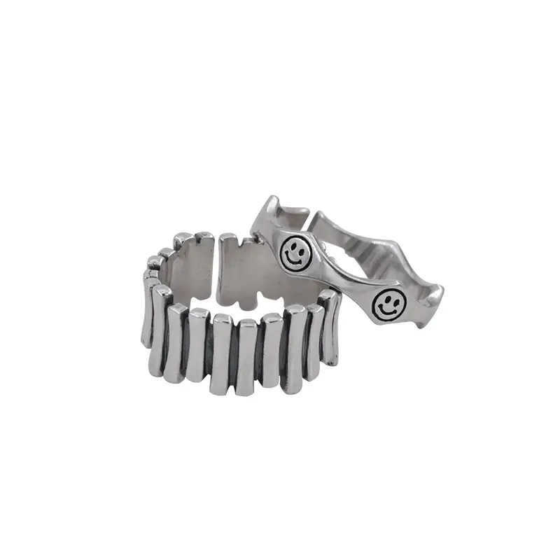 Smiling Face Wave Fence Ring for Women - Image 7