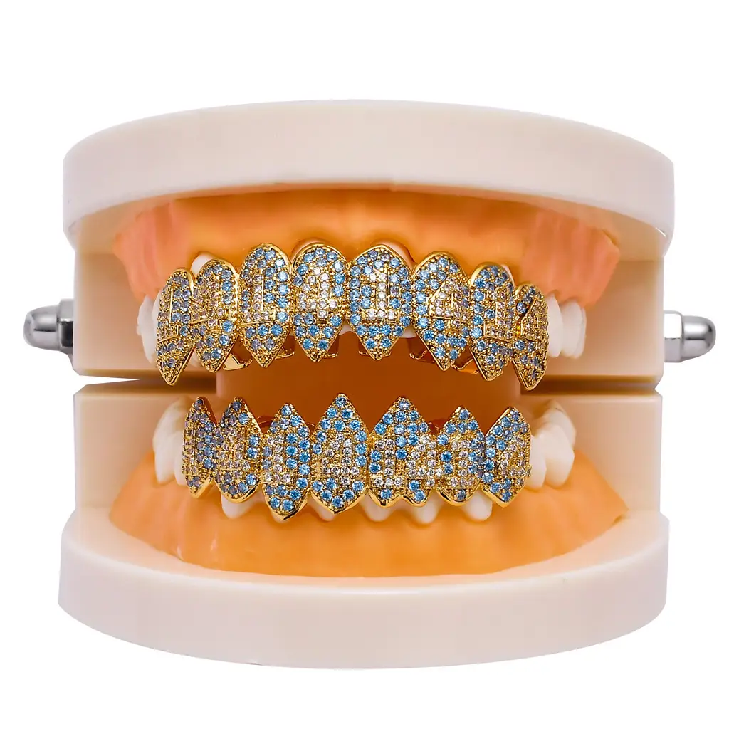Vampire Zircon Hip-Hop Braces 8 Fangs 48g - Image 7