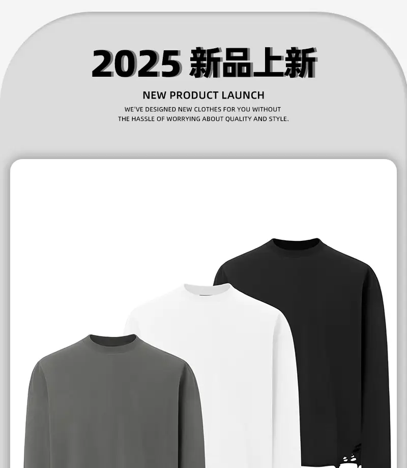 Men Black Distressed Long Sleeve T-Shirt — feature 3