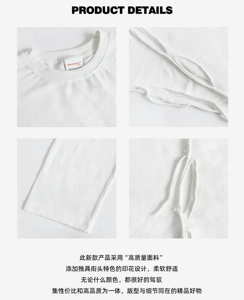 Men Black Distressed Long Sleeve T-Shirt — feature 8