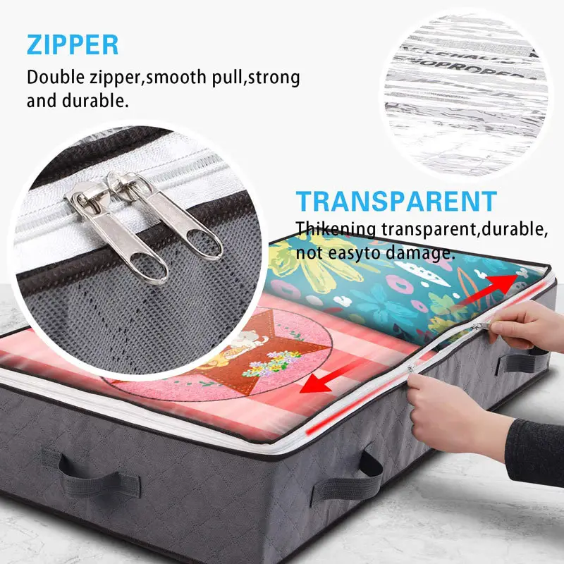 Foldable Quilt Storage Bags for Bed Under Bed Storage — feature 10