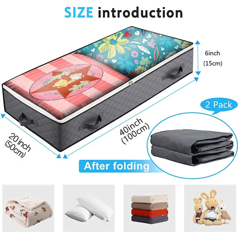 Foldable Quilt Storage Bags for Bed Under Bed Storage — feature 8