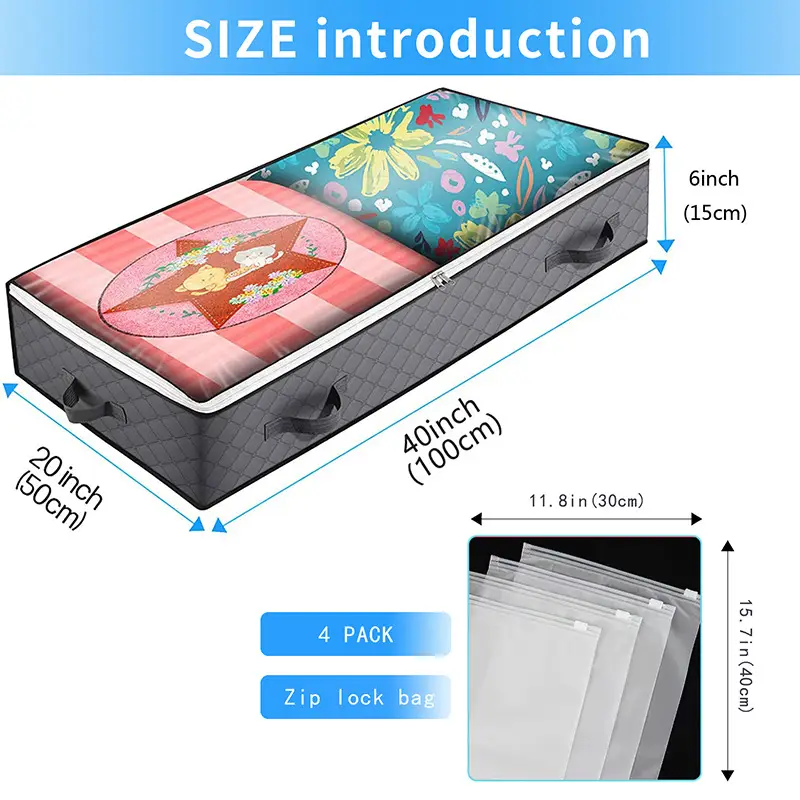 Foldable Quilt Storage Bags for Bed Under Bed Storage - Image 16