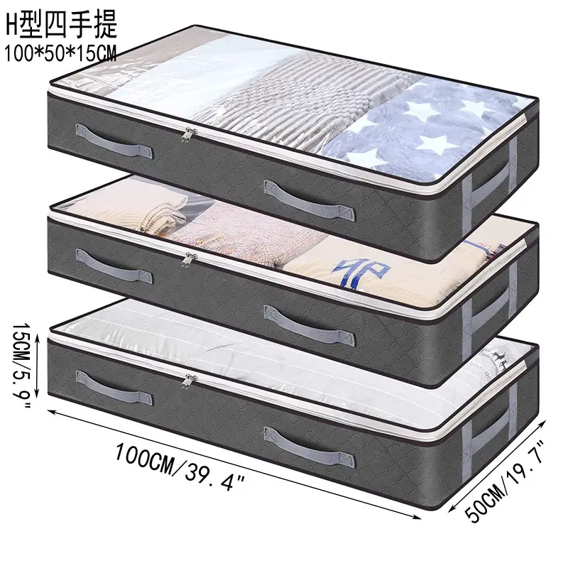 Foldable Quilt Storage Bags for Bed Under Bed Storage - Image 5