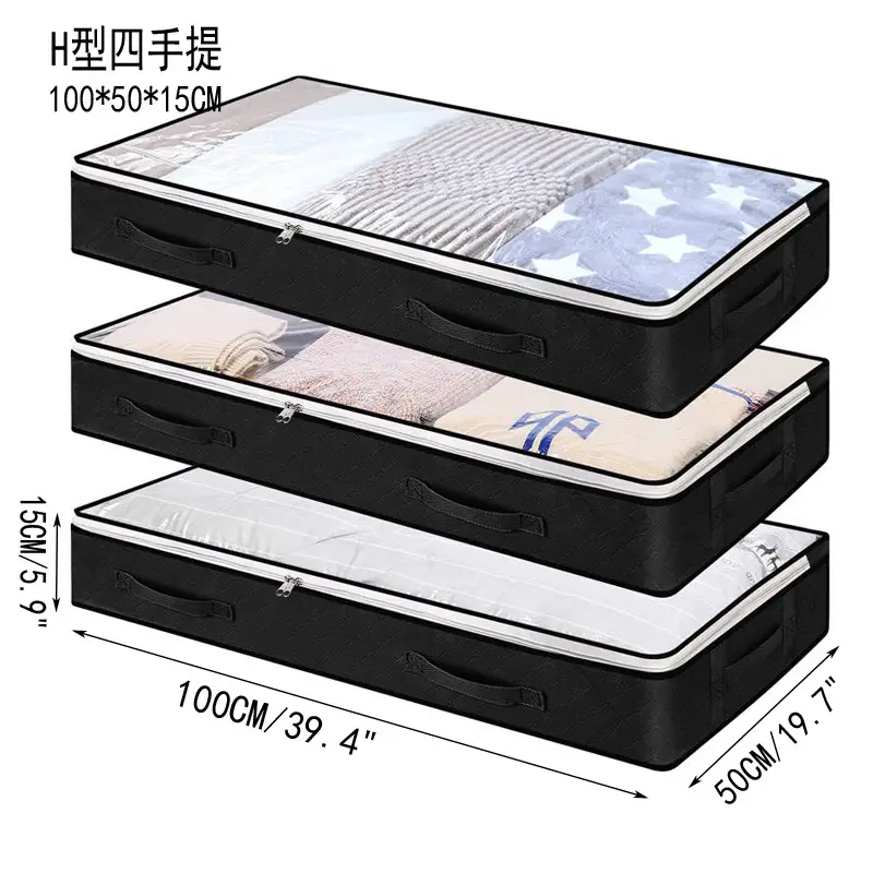 Foldable Quilt Storage Bags for Bed Under Bed Storage - Image 6