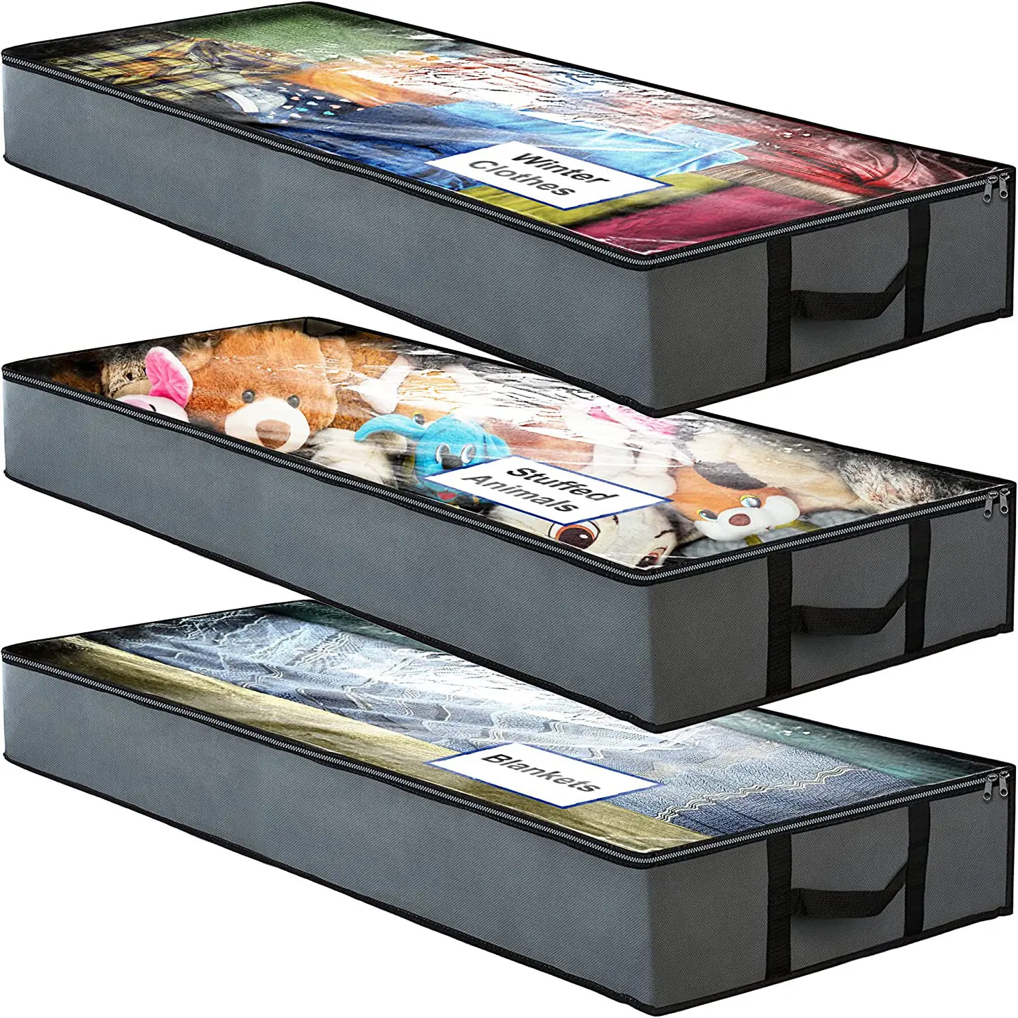 Foldable Quilt Storage Bags for Bed Under Bed Storage - Image 7