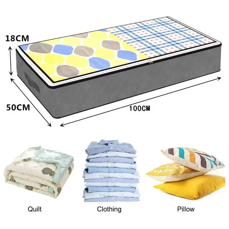 Foldable Quilt Storage Bags for Bed Under Bed Storage - Image 9