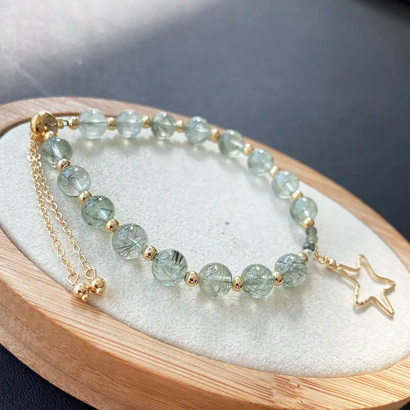 Jingyao Green Crystal Star Bracelet 15cm — feature 10