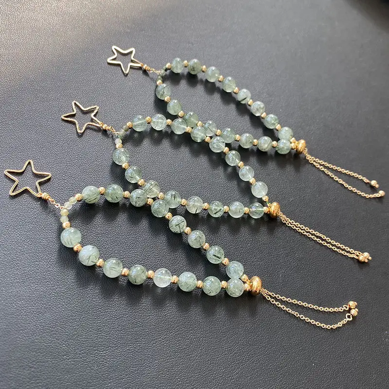 Jingyao Green Crystal Star Bracelet 15cm — feature 11