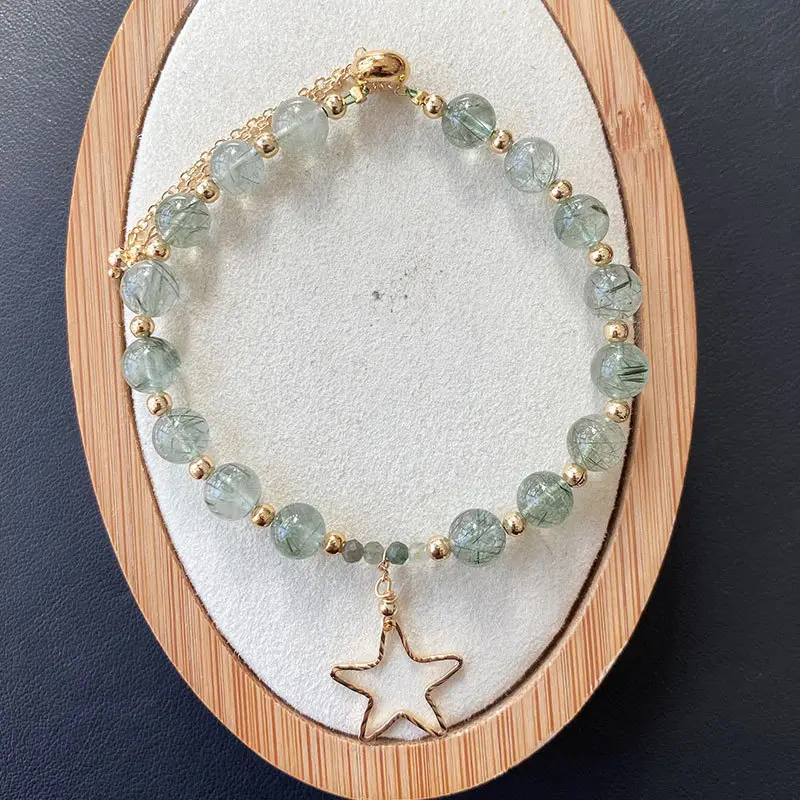 Jingyao Green Crystal Star Bracelet 15cm — feature 12
