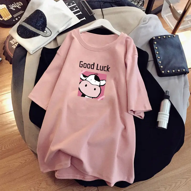 Pregnant Women T-shirt 2023 Cotton Loose Mid Length - Image 27