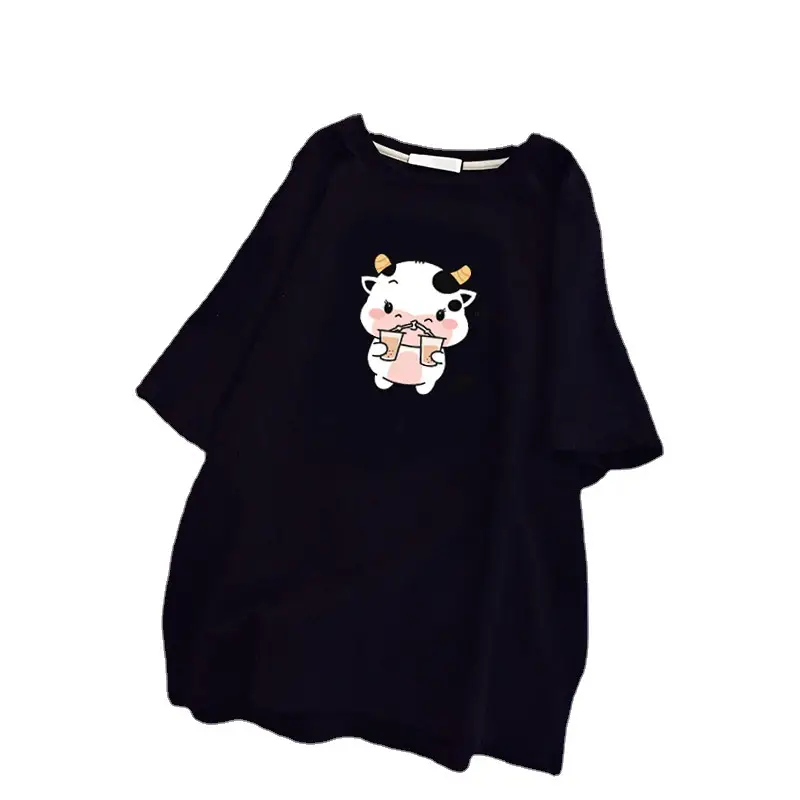 Pregnant Women T-shirt 2023 Cotton Loose Mid Length - Image 29