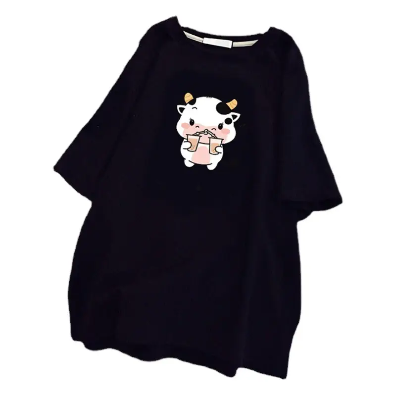 Pregnant Women T-shirt 2023 Cotton Loose Mid Length