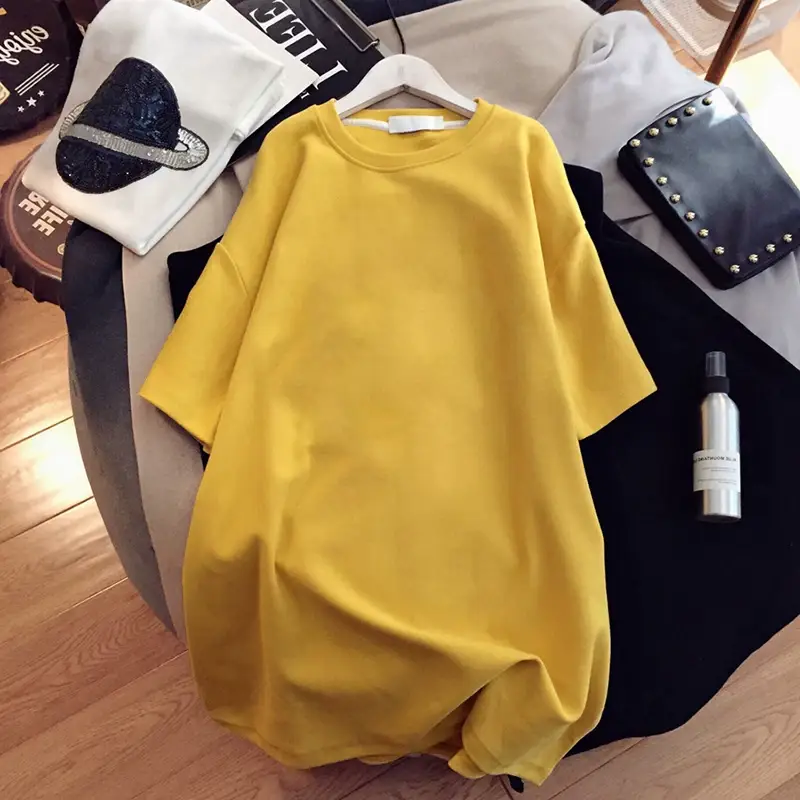 Pregnant Women T-shirt 2023 Cotton Loose Mid Length — feature 26