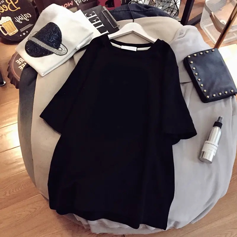 Pregnant Women T-shirt 2023 Cotton Loose Mid Length — feature 28
