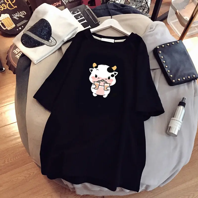 Pregnant Women T-shirt 2023 Cotton Loose Mid Length - Image 17