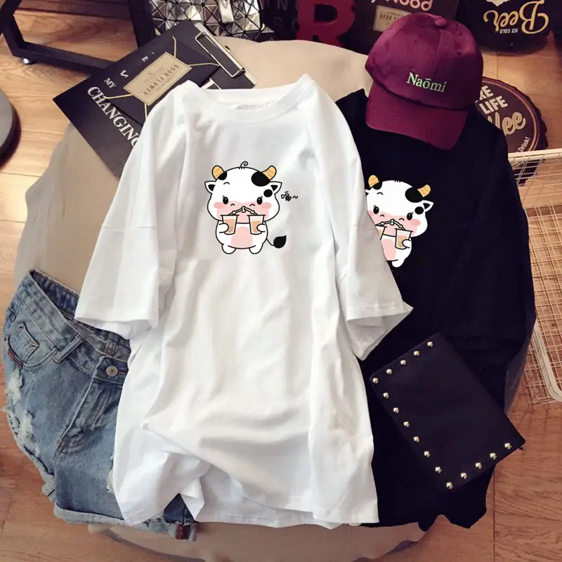 Pregnant Women T-shirt 2023 Cotton Loose Mid Length - Image 18