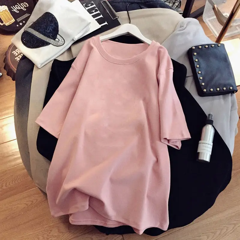 Pregnant Women T-shirt 2023 Cotton Loose Mid Length - Image 21