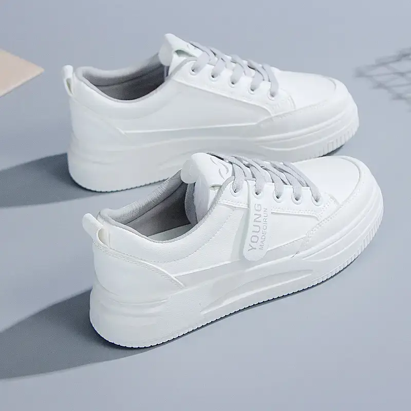 White Women's Casual Flat Shoes 2025 Spring