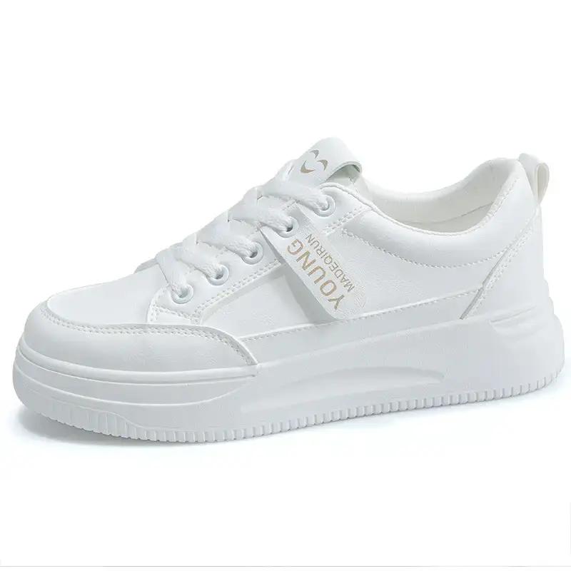 White Women's Casual Flat Shoes 2025 Spring