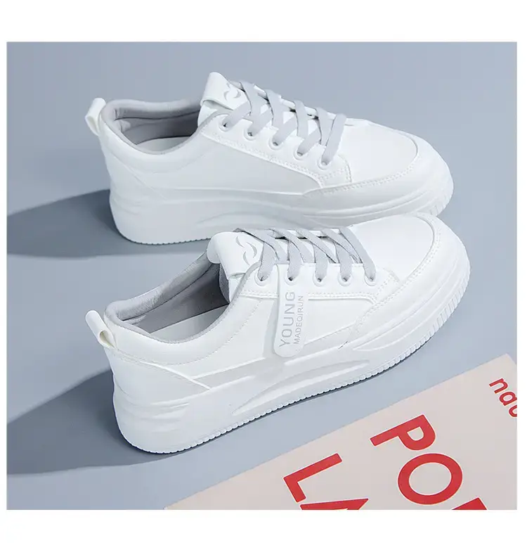 White Women's Casual Flat Shoes 2025 Spring — feature 12