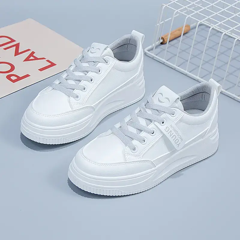 White Women's Casual Flat Shoes 2025 Spring