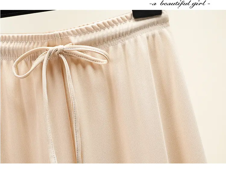 2023 Ice Silk Loose Wide Leg Pants High Waist Women — feature 28