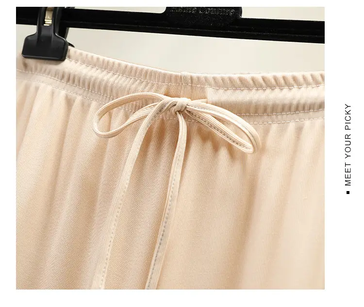 2023 Ice Silk Loose Wide Leg Pants High Waist Women — feature 29