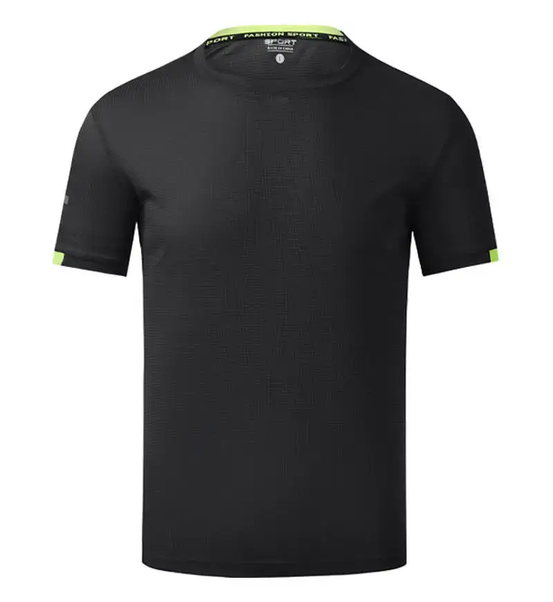 Ice Silk Polo Shirt Black Yellow Quick Dry - Image 10