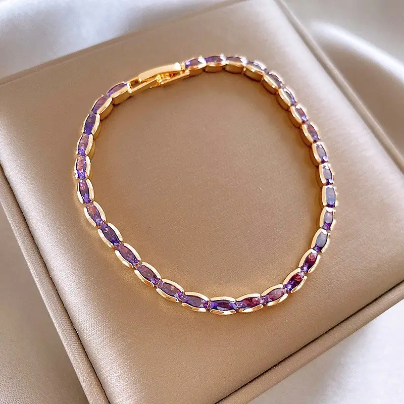 Flower & Cat's Eye Bracelet for Women Adjustable Silver