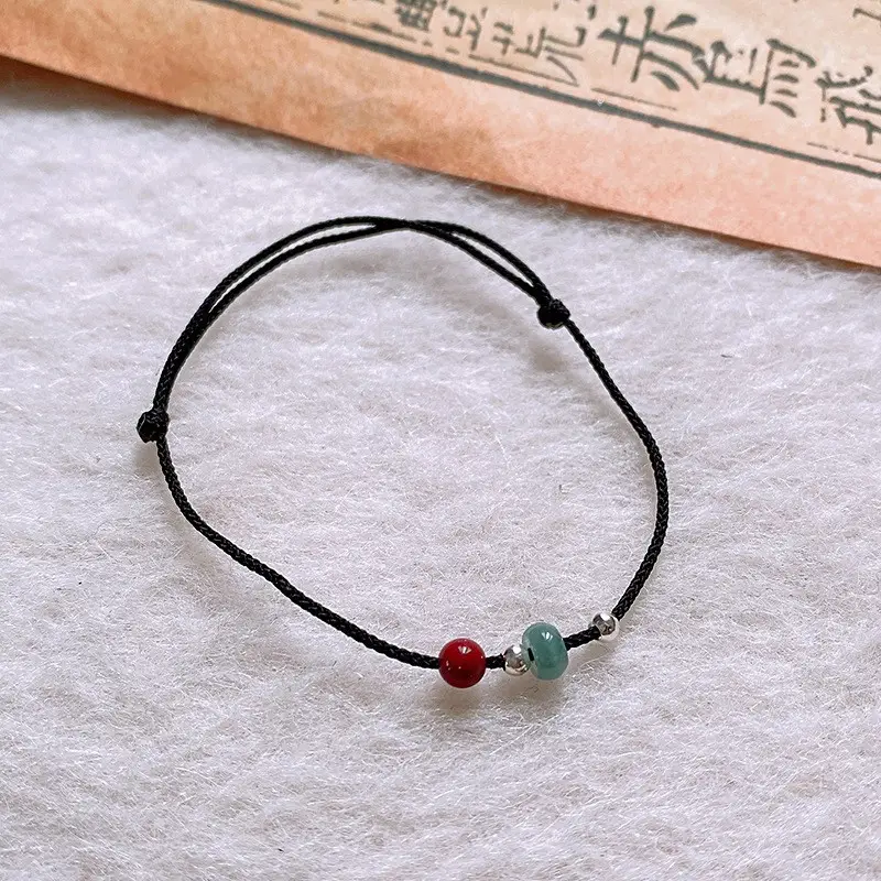 Flower & Cat's Eye Bracelet for Women Adjustable Silver