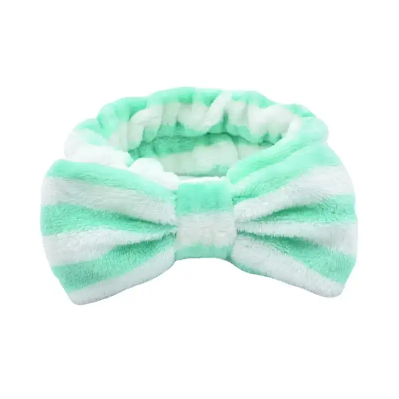 Cute Bow Headband Coral Velvet Female Face Wash - Image 16