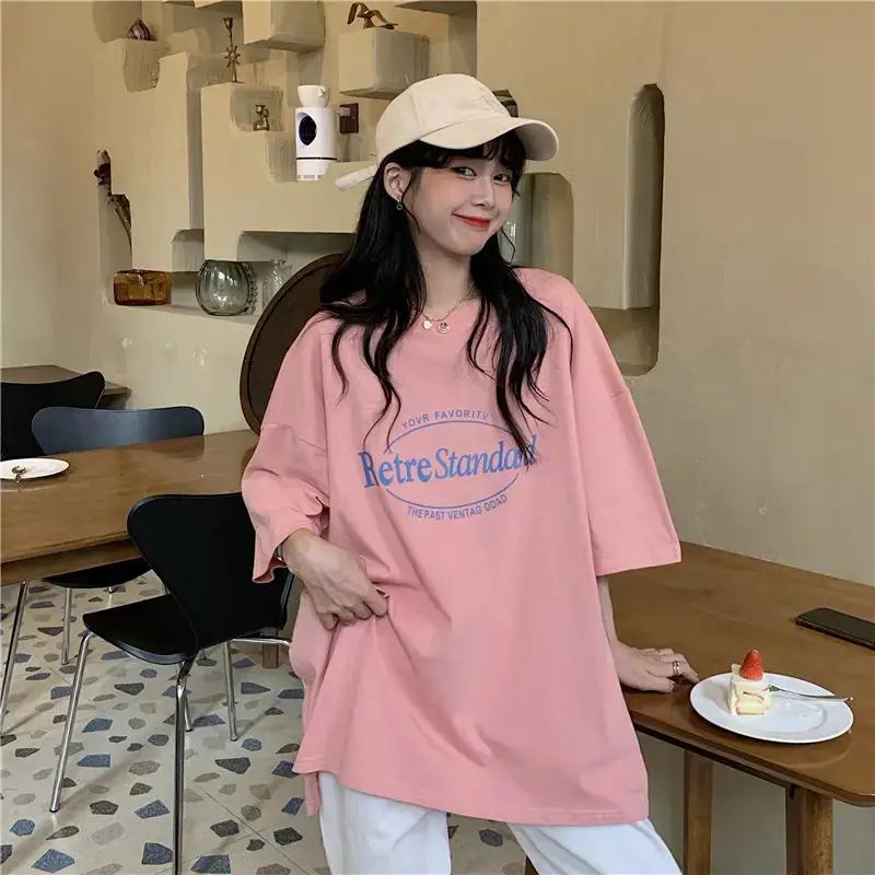 Women Retro Print Loose Fit T-Shirt Summer 2025 — feature 19