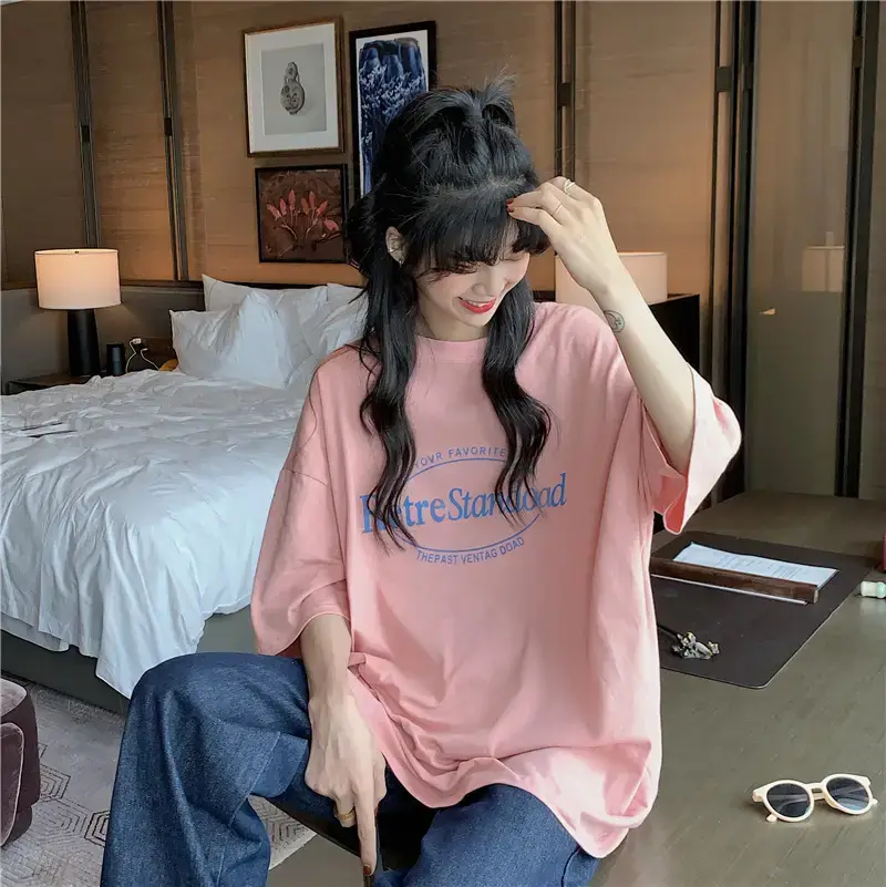 Women Retro Print Loose Fit T-Shirt Summer 2025 — feature 21