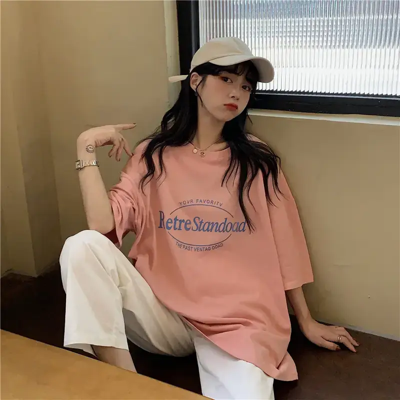 Women Retro Print Loose Fit T-Shirt Summer 2025 — feature 23