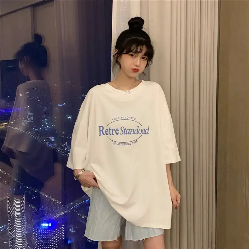 Women Retro Print Loose Fit T-Shirt Summer 2025 — feature 28