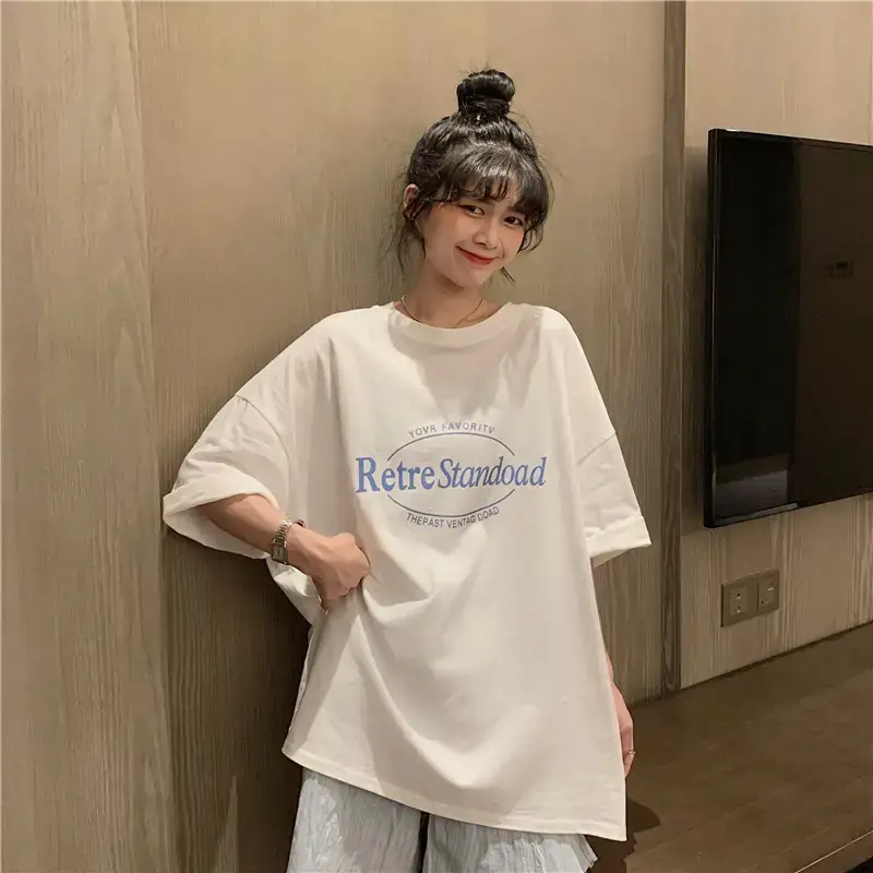 Women Retro Print Loose Fit T-Shirt Summer 2025 — feature 30