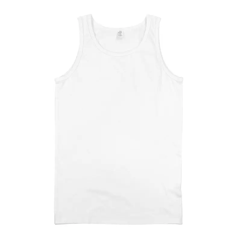 230g Heavy Japanese Men's White Vest Summer Loose Sports Undershirt Pure Cotton Waistcoat Sleeveless Men's Top