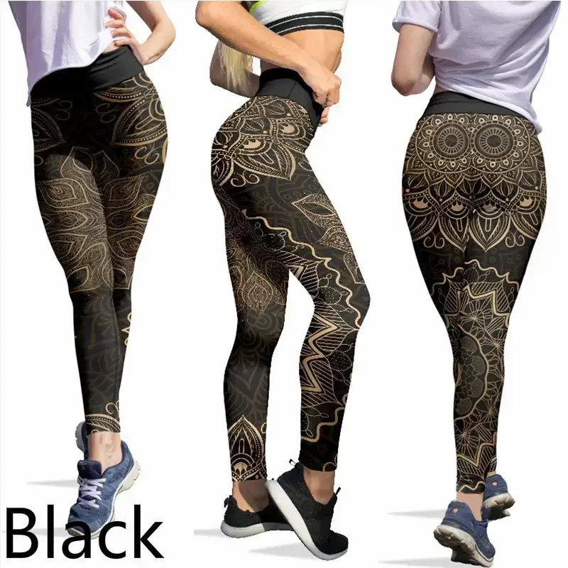 2021 Printed Yoga Pants 9 Color 8 Yards - Image 2