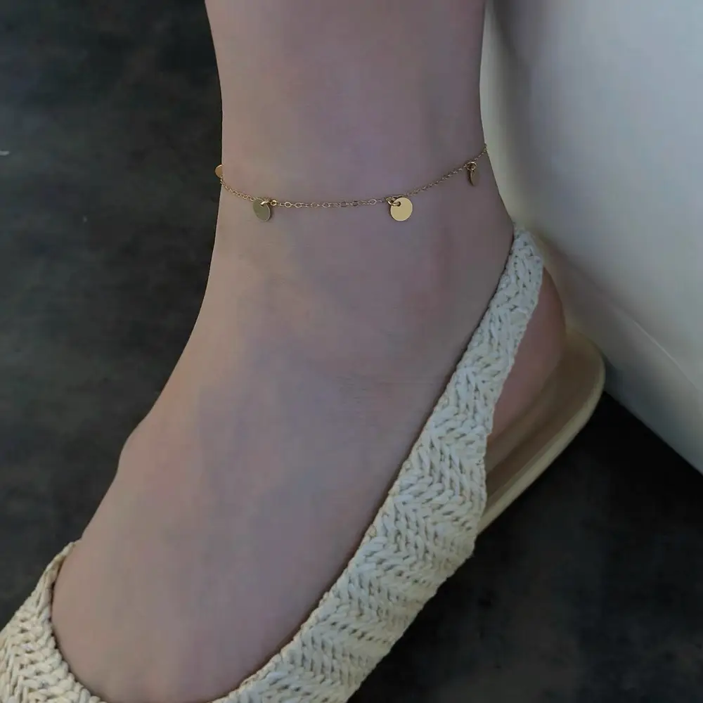 S925 Sterling Silver Plated 14K Gold Foot for Women