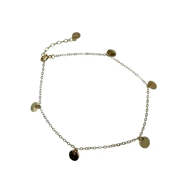 S925 Sterling Silver Plated 14K Gold Foot for Women